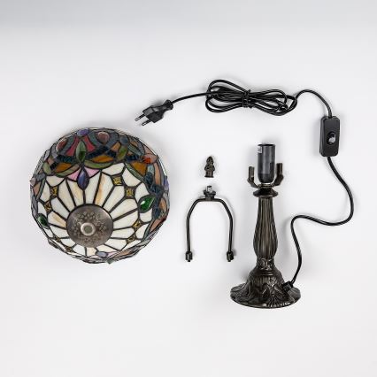 Brilagi - Lampă de masă Tiffany LUISA din vitralii 1xE14/40W/230V