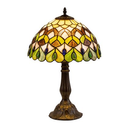 Brilagi - Lampă de masă Tiffany MARGARET, cu vitralii, 1xE27/40W/230V