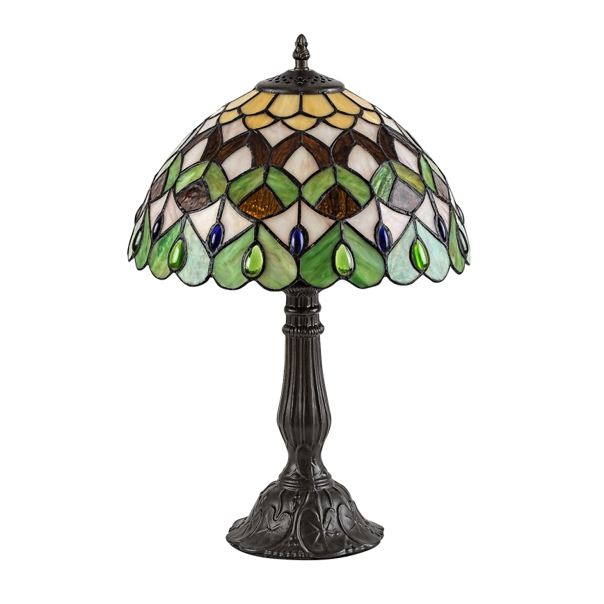 Brilagi - Lampă de masă Tiffany MARGARET, cu vitralii, 1xE27/40W/230V