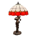 Brilagi - Lampă de masă Tiffany SIENNA cu vitralii 1xE27/60W/230V