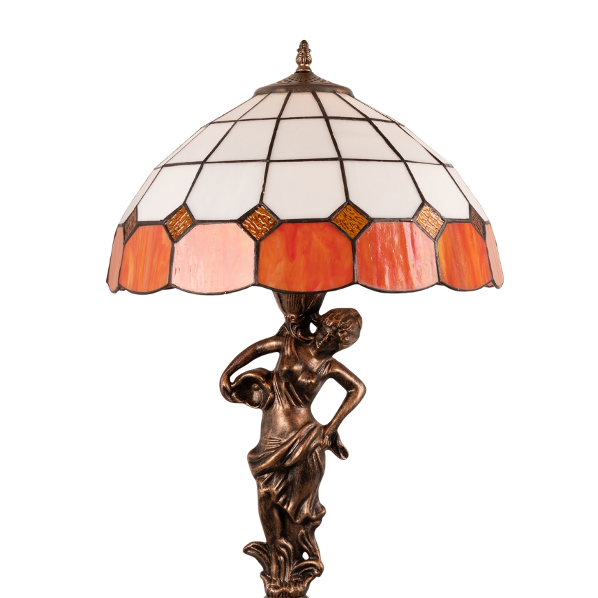 Brilagi - Lampă de masă Tiffany SIENNA cu vitralii 1xE27/60W/230V
