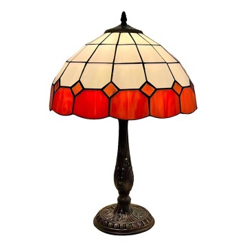 Brilagi - Lampă de masă Tiffany SIENNA cu vitralii 2xE27/60W/230V