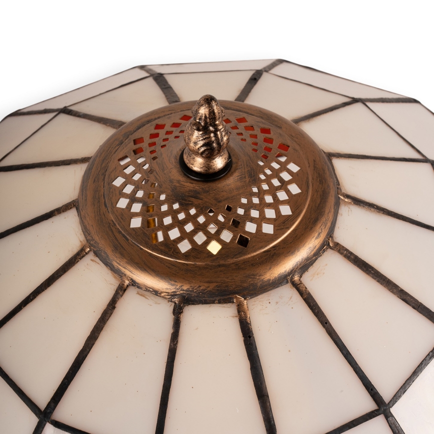 Brilagi - Lampă de masă Tiffany SIENNA cu vitralii 2xE27/60W/230V