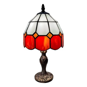 Brilagi - Lampă de masă Tiffany SIENNA din vitralii, 1xE27/60W/230V