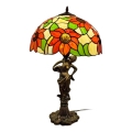 Brilagi - Lampă de masă Tiffany SUNFLOWER cu vitralii 1xE27/60W/230V