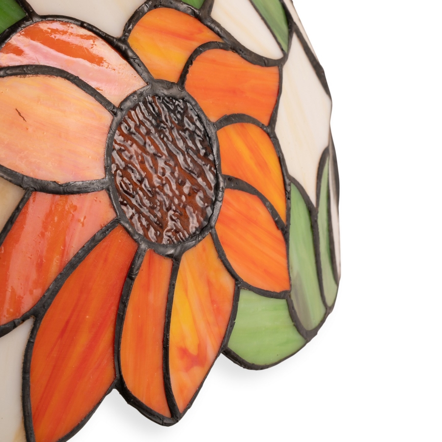 Brilagi - Lampă de masă Tiffany SUNFLOWER cu vitralii 1xE27/60W/230V
