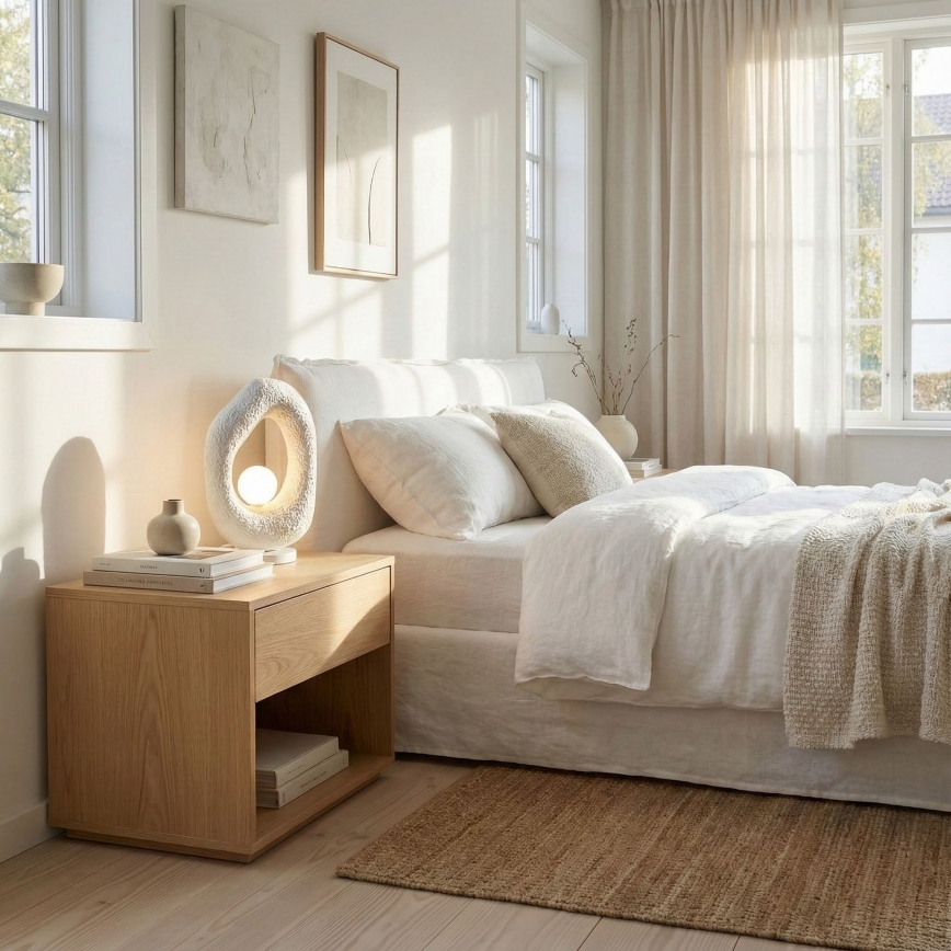 Brilagi - Lampă de masă WABI SABI 1xG9/8W/230V albă