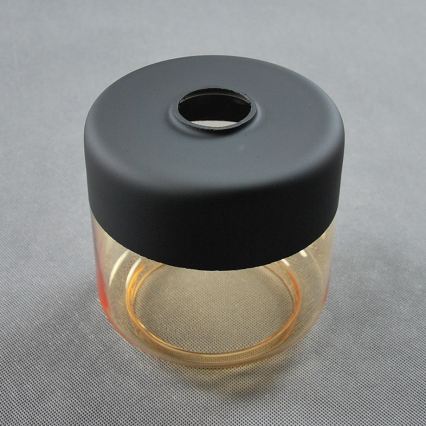 BRILAGI - Lampă de masă WOOD GLASS 1xE27/40W/230V maro/negru/bej fumuriu