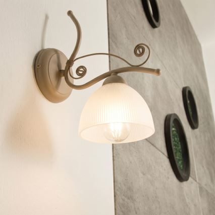 Brilagi - Lampă de perete ANTICO MODERN 1xE27/60W/230V bej