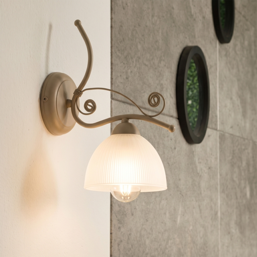 Brilagi - Lampă de perete ANTICO MODERN 1xE27/60W/230V bej
