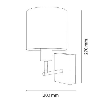Brilagi - Lampă de perete pentru copii BOBO WOOD 1xE27/25W/230V stejar/negru/alb/iepurași