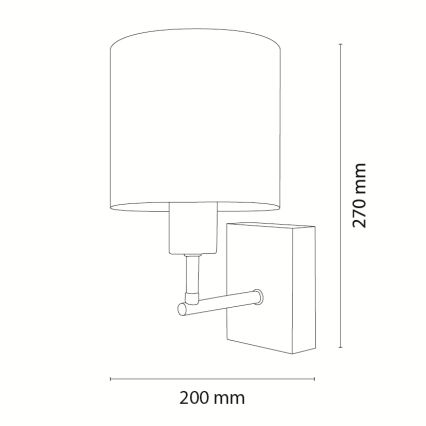 Brilagi - Lampă de perete pentru copii BOBO WOOD 1xE27/25W/230V stejar/negru/crem/iepurași