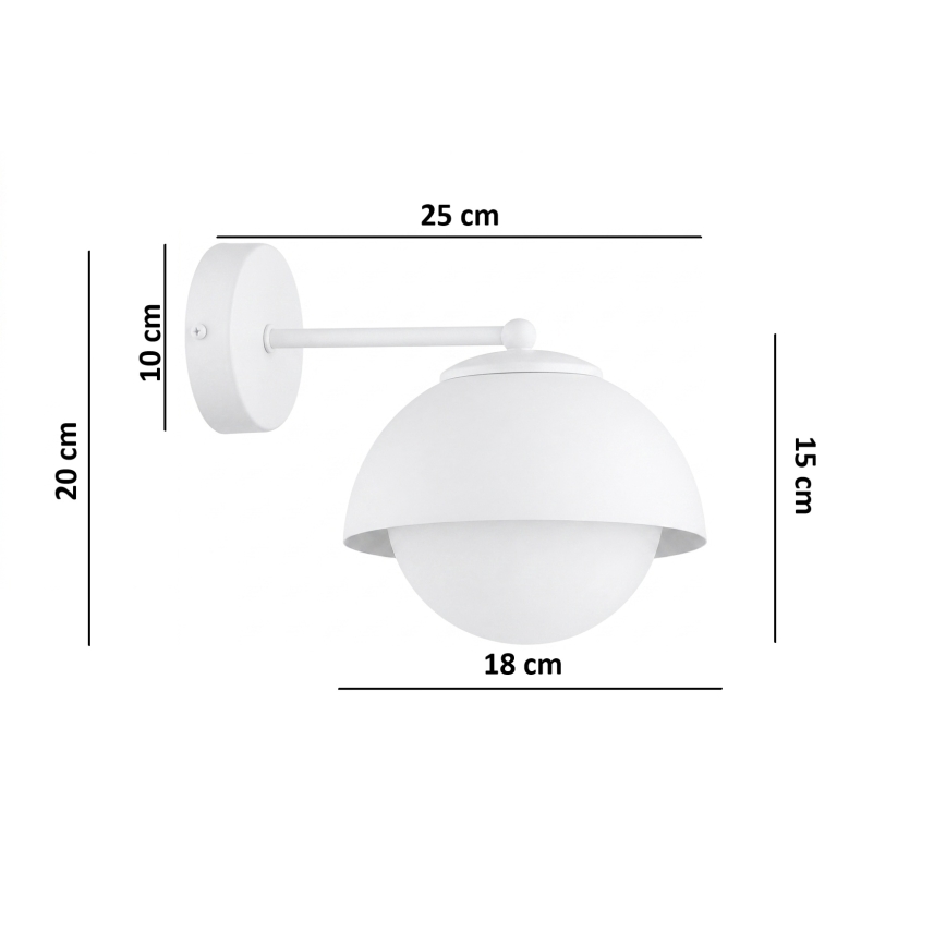 BRILAGI - Lampă de perete COSMO 1xE27/60W/230V albă/aurie