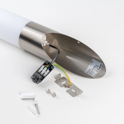 BRILAGI - Lampă de perete pentru exterior ELIA 1xE27/20W/230V IP44 crom mat