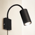 Brilagi - Lampă de perete flexibilă cu întrerupător SELE 1xGU10/30W/230V neagră