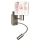 Brilagi - Lampă de perete flexibilă LED pentru copii BOBO 1xE27/25W/230V + LED/3W, crom mat/alb/roz cu imprimeu balerine