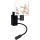Brilagi - Lampă de perete flexibilă LED pentru copii BOBO 1xE27/25W/230V + LED/3W negru/alb/cu animaluțe