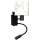 Brilagi - Lampă de perete flexibilă LED pentru copii BOBO 1xE27/25W/230V + LED/3W, negru/alb/iepurași