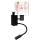 Brilagi - Lampă de perete flexibilă LED pentru copii BOBO 1xE27/25W/230V + LED/3W negru/alb/roz/balerine