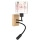Brilagi - Lampă de perete flexibilă LED pentru copii BOBO WOOD 1xE27/25W/230V + LED/3W stejar/negru/alb/roz/balerine