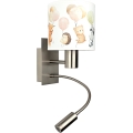Brilagi - Lampă de perete flexibilă pentru copii BOBO 1xE27/25W/230V + LED/3W crom mat/alb/cu animale