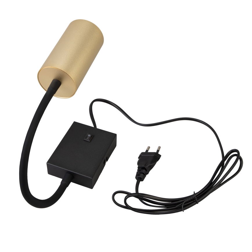 BRILAGI - Lampă de perete flexibilă cu întrerupător SELE 1xGU10/30W/230V neagră/aurie