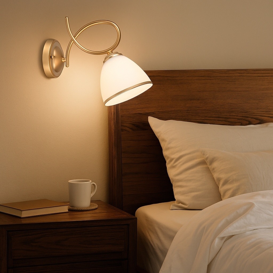 Brilagi - Lampă de perete FRED 1xE27/60W/230V auriu