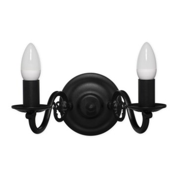 Brilagi - Lampă de perete IMPERO 2xE14/60W/230V neagră