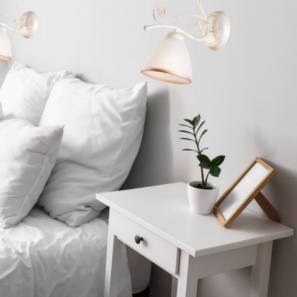 Brilagi - Lampă de perete LED ANTICO 1xE27/60W/230V 3000K alb patinat