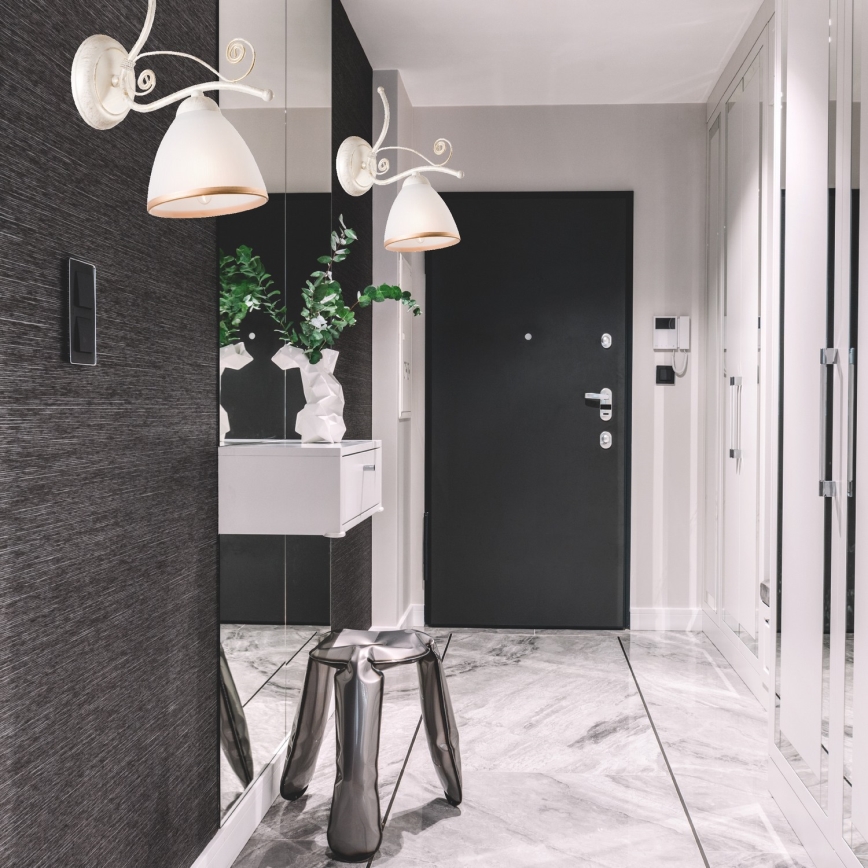 Brilagi - Lampă de perete LED ANTICO 1xE27/60W/230V 3000K alb patinat