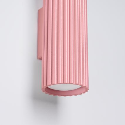 Brilagi - Lampă de perete LED CRESTO 2xGU10/10W/230V 20 cm roz