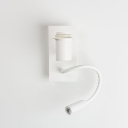 Brilagi - NUBILA Lampă LED flexibilă de perete 1xE27/25W/230V + LED/3W albă/portocalie