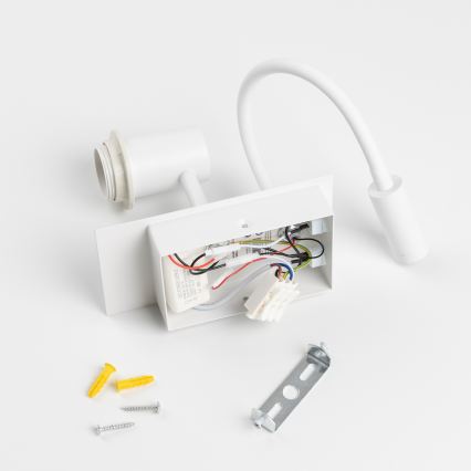 Brilagi - NUBILA Lampă LED flexibilă de perete 1xE27/25W/230V + LED/3W albă/portocalie