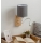 Brilagi - Lampă de perete LED flexibilă NUBILA WOOD 1xE27/25W/230V + LED/3W stejar/alb/gri deschis