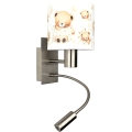 Brilagi - Lampă de perete LED flexibilă pentru copii BOBO 1xE27/25W/230V + LED/3W crom mat/alb/ursuleți