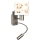 Brilagi - Lampă de perete LED flexibilă pentru copii BOBO 1xE27/25W/230V + LED/3W crom mat/alb/ursuleți