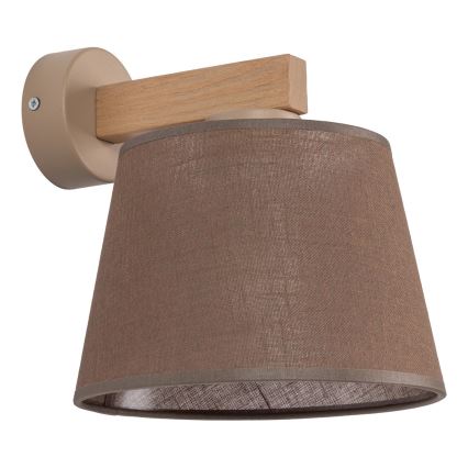 BRILAGI - Lampă de perete LED LATTE SABIA 1xE27/15W/230V pin/maro