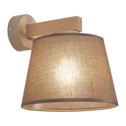 BRILAGI - Lampă de perete LED LATTE SABIA 1xE27/15W/230V pin/maro