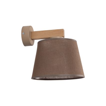 BRILAGI - Lampă de perete LED LATTE SABIA 1xE27/15W/230V pin/maro