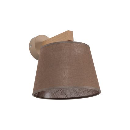 BRILAGI - Lampă de perete LED LATTE SABIA 1xE27/15W/230V pin/maro