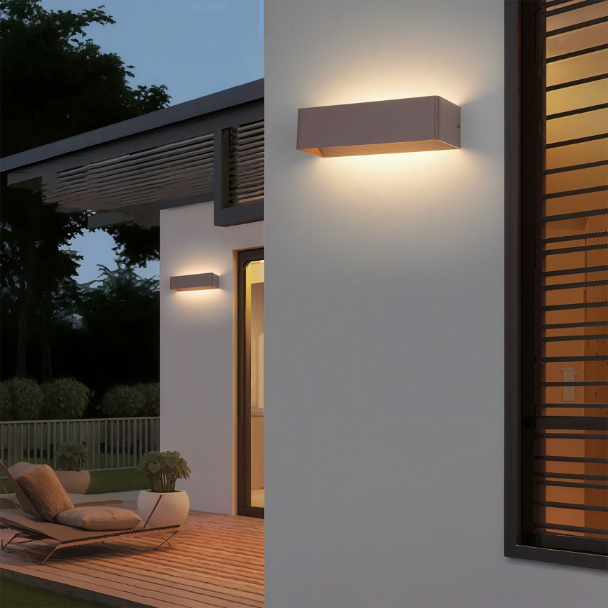 Brilagi - Lampă de perete LED pentru exterior DONNANI LED/12W/230V 30 cm maro IP44