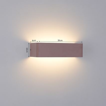 Brilagi - Lampă de perete LED pentru exterior DONNANI LED/12W/230V 30 cm maro IP44