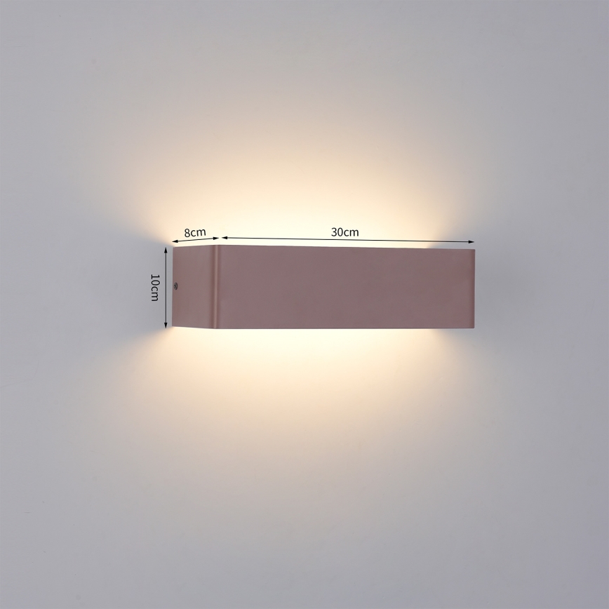 Brilagi - Lampă de perete LED pentru exterior DONNANI LED/12W/230V 30 cm maro IP44