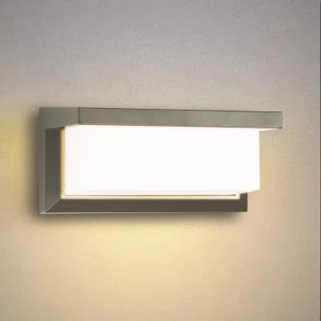 Brilagi - Lampă de perete LED RGBW dimerizabilă pentru exterior BRICKY 1xE27/15W/230V 2700-6500K IP54 gri