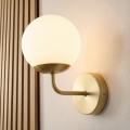 Brilagi - Lampă de perete MALIVA 1xE14/15W/230V aurie/albă