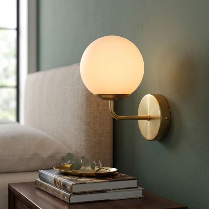 Brilagi - Lampă de perete MALIVA 1xE14/15W/230V aurie/albă