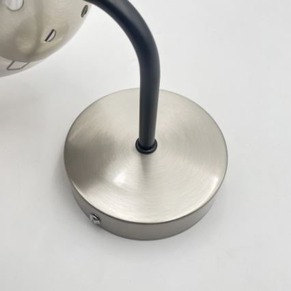 Brilagi - Lampă de perete MALIVA 1xE14/15W/230V crom mat/fumuriu