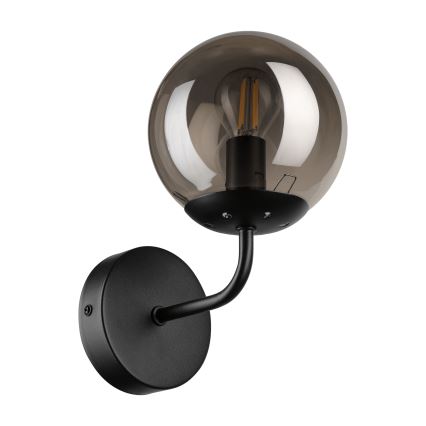 Brilagi - Lampă de perete MALIVA 1xE14/15W/230V negru/fumuriu