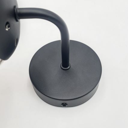 Brilagi - Lampă de perete MALIVA 1xE14/15W/230V negru/fumuriu