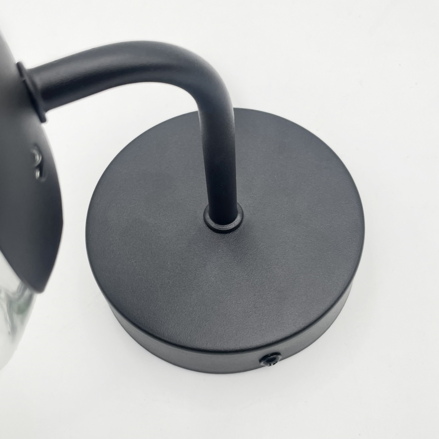 Brilagi - Lampă de perete MALIVA 1xE14/15W/230V negru/transparent